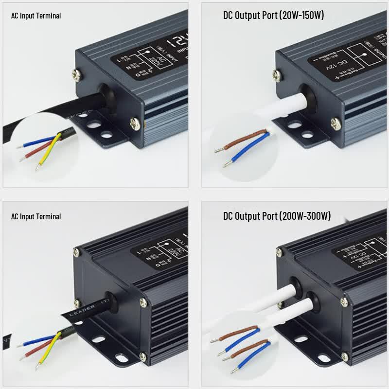 GEEPUT 12V 200W IP67 Waterproof Ultra-thin LED Power Supply