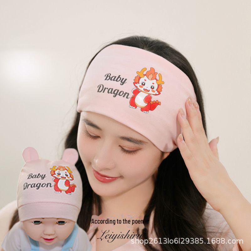 

Всесезонный платок для беременных из чистого хлопка: Вышитая, ветрозащитная, впитывающая пот шапочка для беременных женщин Thin (suitable for 20°C and above)