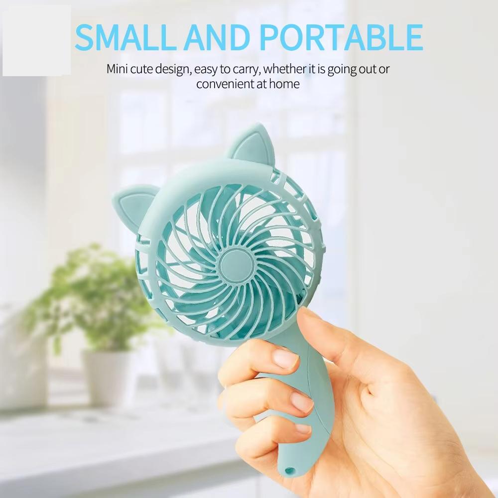 1PC Handheld Fan Hand Pressure Fan Mini Portable Fan Without Battery Household Cute Fan Cooling Cartoon Held Fan Portable fans