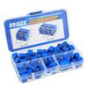 BOJACK Blue 5MM 2-Pin & 3-Pin Pitch PCB Mount Screw Terminal Block Connector for Arduino and Home Electronics Projects (Pack of 70)