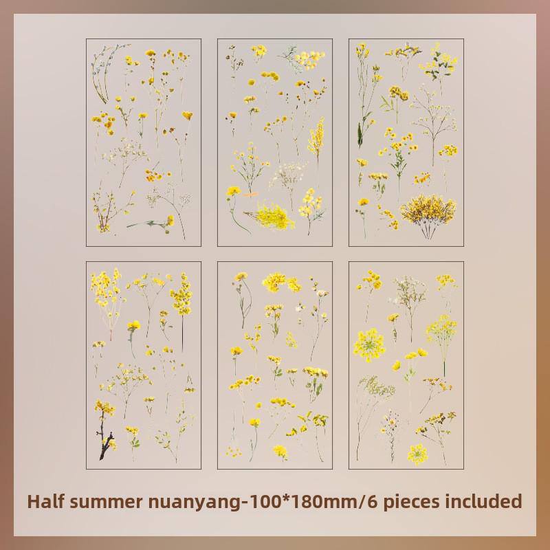 

Набір наклейок із ретро-квіткою Yuezhen — декор для дитячого зошита