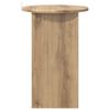 Side Table Artisan Oak Ø 39.5 X 55 Cm Engineered Wood