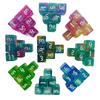 16mm Würfelset Bunte Sechsseitige Würfelwürfel mit Großer Nummer Spielrunden Runder Block Kinder Mathe Lehre Pädagogisches Spielzeug
