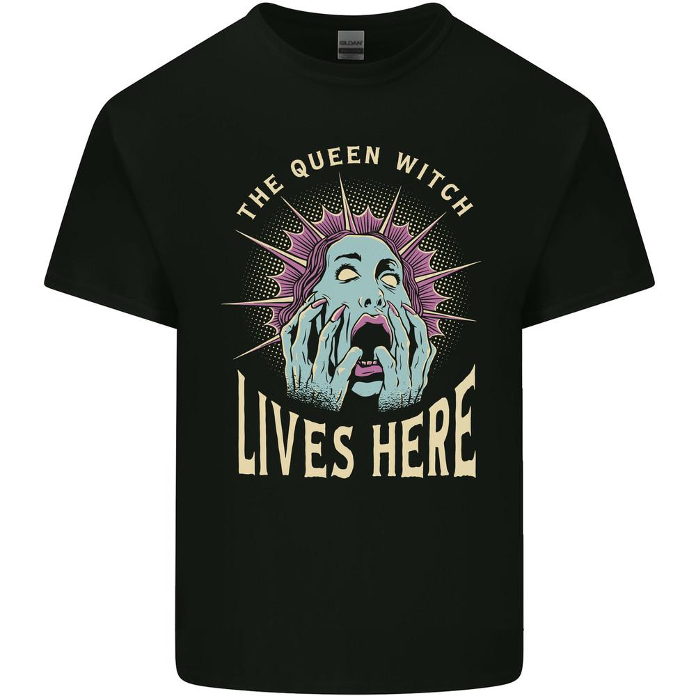Queen Witch Funny Halloween Wife Girlfriend Mens Light Cotton T-Shirt Unisex T-Shirt XXL