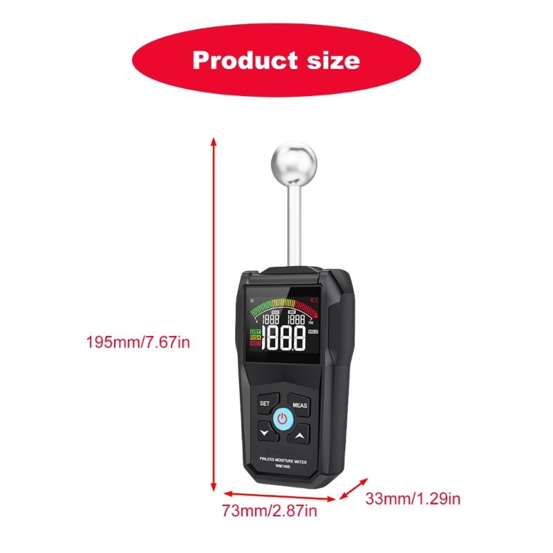 NonInvasive Humidity Detectors Moisture Meter Analyzers For Wood Surfaces Wall Masonry Featuring Auto Calibration