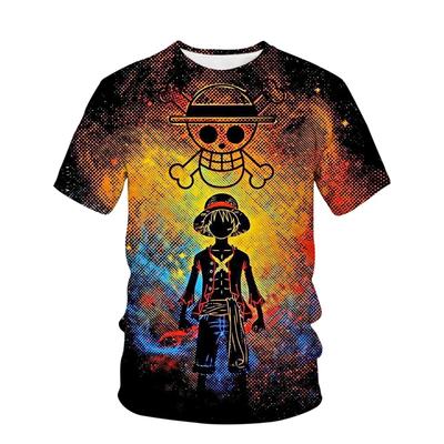 One Piece καλοκαιρινό ανδρικό μπλουζάκι Ιαπωνικό Anime Luffy 3d εμπριμέ κοντομάνικο T-shirt για ανδρικά ρούχα Manga Sportswear Boys Tops