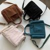 Women's Mini Crossbody Bag Corduroy Shoulder Bag Female Canvas Handbag Zipper Totes Ladies Casual Purse Cloth Pouch For Girl
