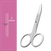 Stainless Steel Eyebrow, Nose, and Beauty Scissors with Round, Curved, and Pointed Heads