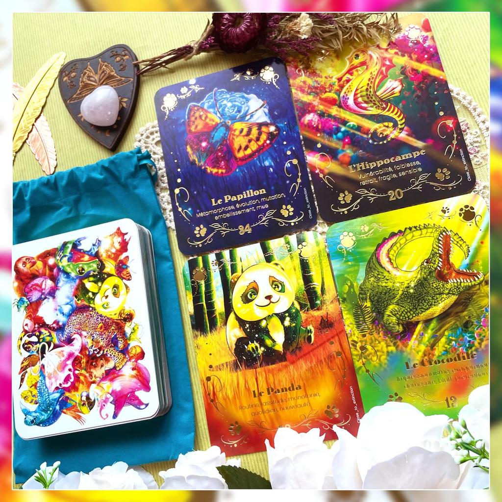 [Authentic] Animal Consciousness Oracle [Oracle Card Meanings In Japanese] Tarot Cards, Fortune Telling, Premium Quality