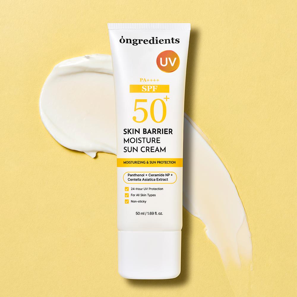 Ongredients Skin Barrier Moisture Sunscreen 50ml - Hydrating UV Protection, Korean 50ml