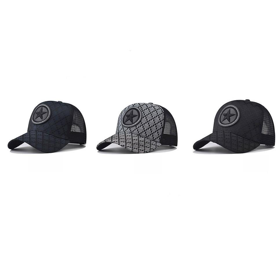 Pattern Cotton Star Baseball Hats With Curved Visor Windproof For Cap Daily