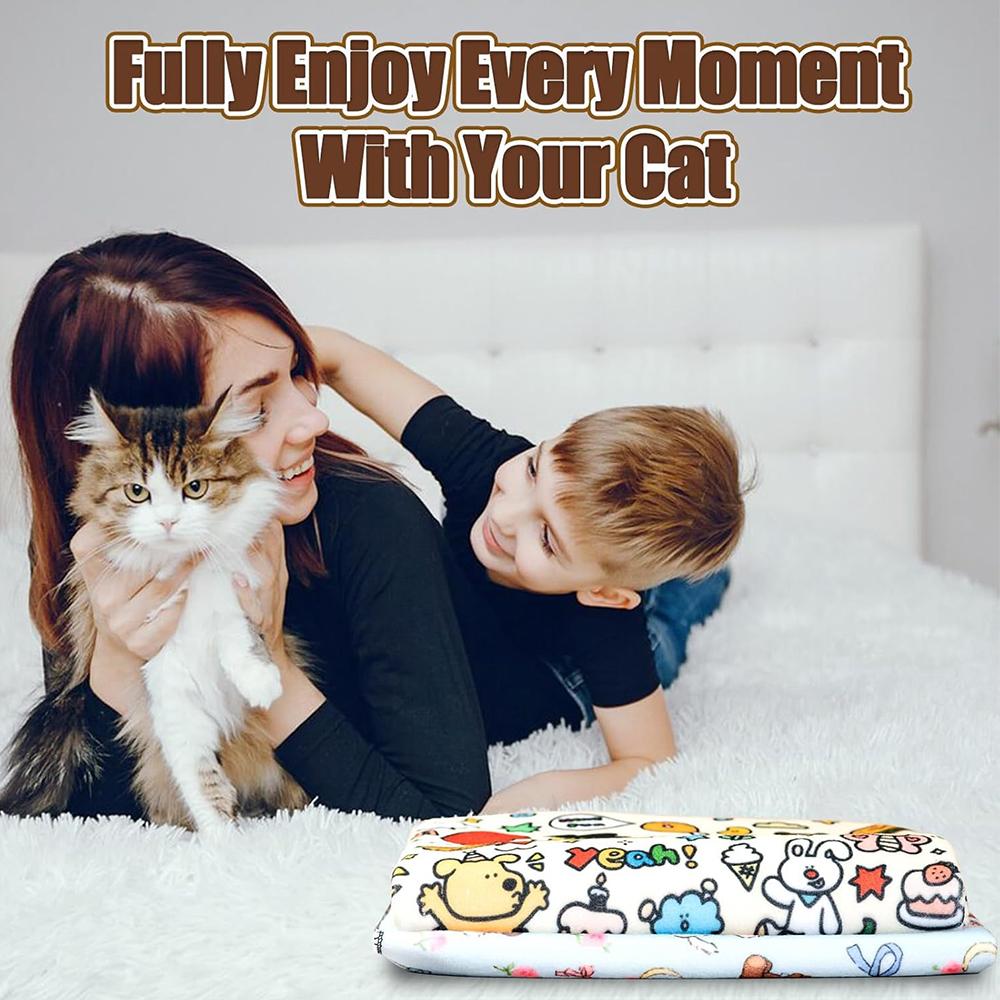 Cat Grooming Wrap Cat Restraint Wrap for Nail Clipping, Ear Cleaning, 55x55cm