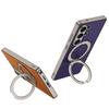 Electroplate Magnetic Rotating Ring Holder Phone Case for Samsung Galaxy S26 S25 S24 Ultra Leather Shockproof Protective Cover