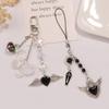 Trendy Phone Lanyard Angel Heart Keychain Pendant Durable Phone Strap Portable Phone Jewelry Suitable for Keys Phones
