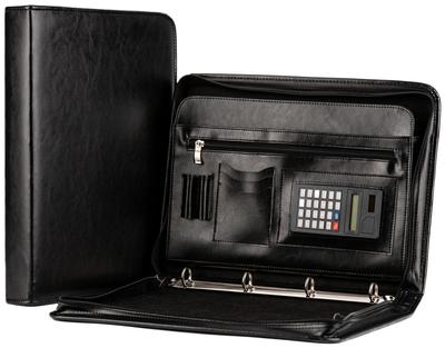 Elegant Men' A4 Briefcase Tizano Bw02 - Briefcase with Calculator and Ring