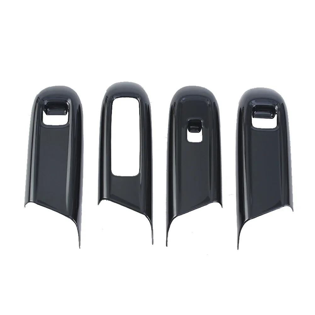 

Панель управления стеклоподъемником из углеродного волокна, декоративная накладка на крышку переключателя стеклоподъемника для Mercedes Benz E260L E300L 2024 LHD, автомобильный аксессуар