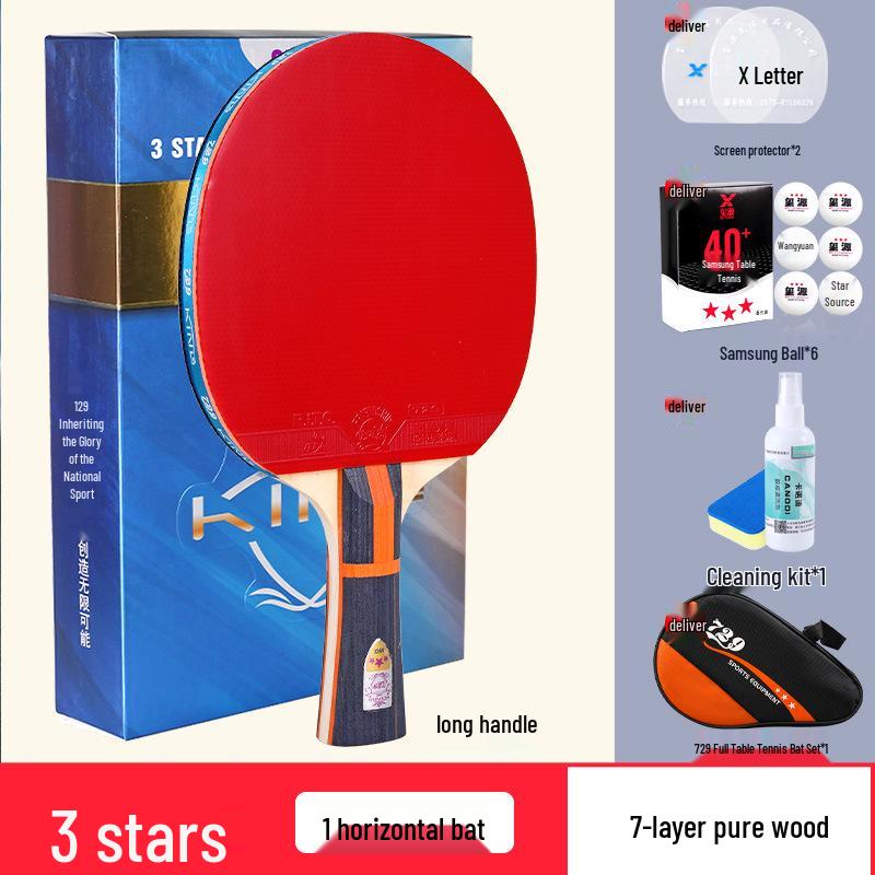 Friendship 729 Table Tennis Racket - Beginner & Student Levels (3-Star, 4-Star, 5-Star) - Children s Ping Pong Paddle