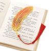 Vintage Peacock Feather Bookmark Light-Transmitting Hollow Out Bookmark  School Supplies