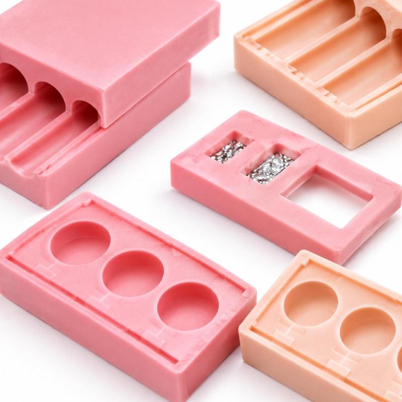 Clay Ball Shaping Tool with Arched Grooves and Middle Piercing Openings for Round Jewelry and Craft Components
