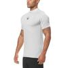 Muscleguys Men's Fitness Bodybuilding Elastic T-shirt Summer Slim Fit Workout Short Sleeve