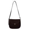 Elegante Borsa a Spalla da Donna in Vera Pelle Scamosciata, Stile Sella, per il Pendolarismo Quotidiano