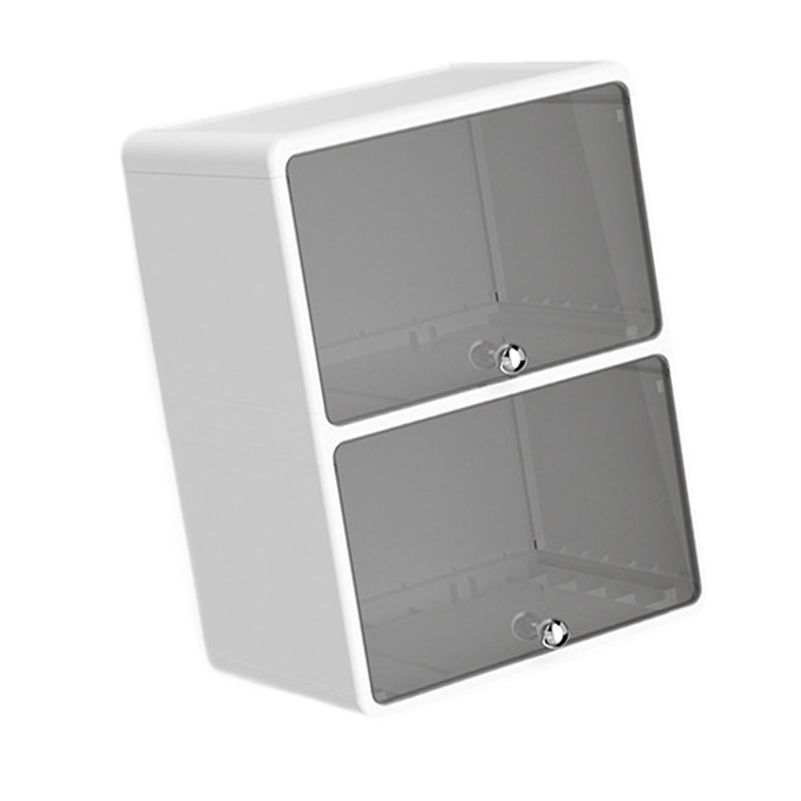 Настольный ящик для хранения Гладкий Прочный для макияжа Офисный Компактный Многофункциональный Откидная крышка Скандинавский Износостойкий Офисный органайзер