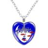 Perfect Blue Anime Movie Cartoon Glass Heart-Shape Pendant Necklace Cass Heart Shape Pendant Necklace Jewelry Charm Collect Gift