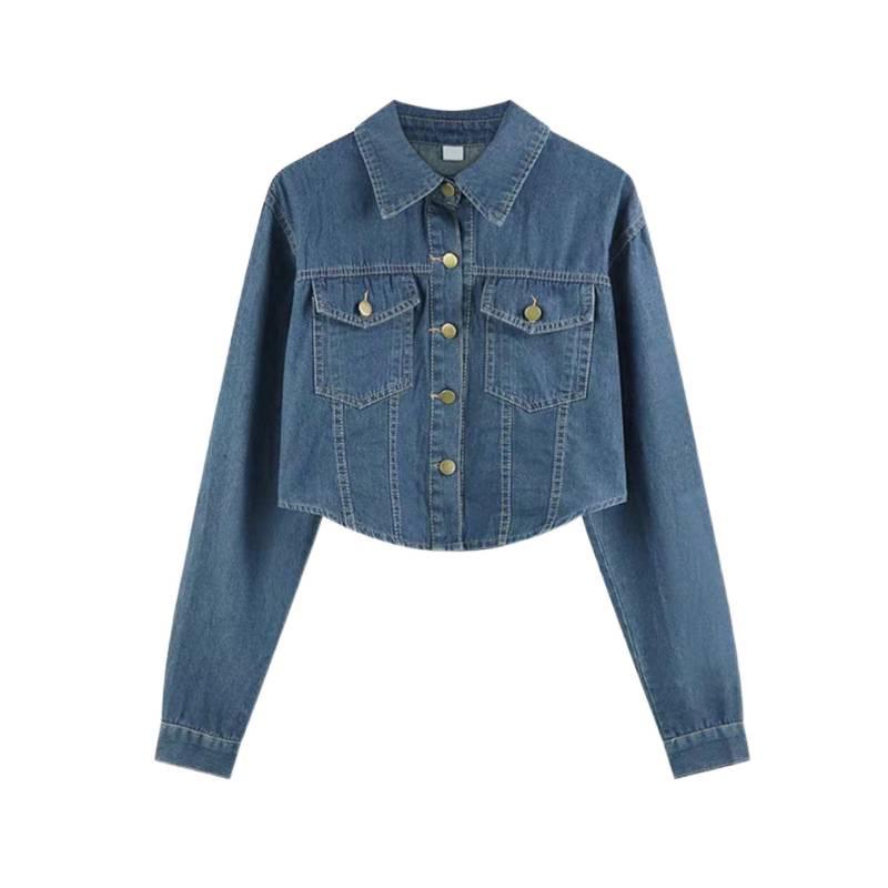 Women's Classic Hong Kong Retro Denim Shirt Jacket - Loose, Versatile, New 2026 Autumn Design