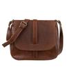 Vintage Leather Handbag with Embossed Flap - Timeless Style and Functionality Td601S245T1