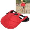 Dog Hat Pet Duck Tongue Hats Adjustable Cute Comfortable SunShading Baseball Cap(Red L)