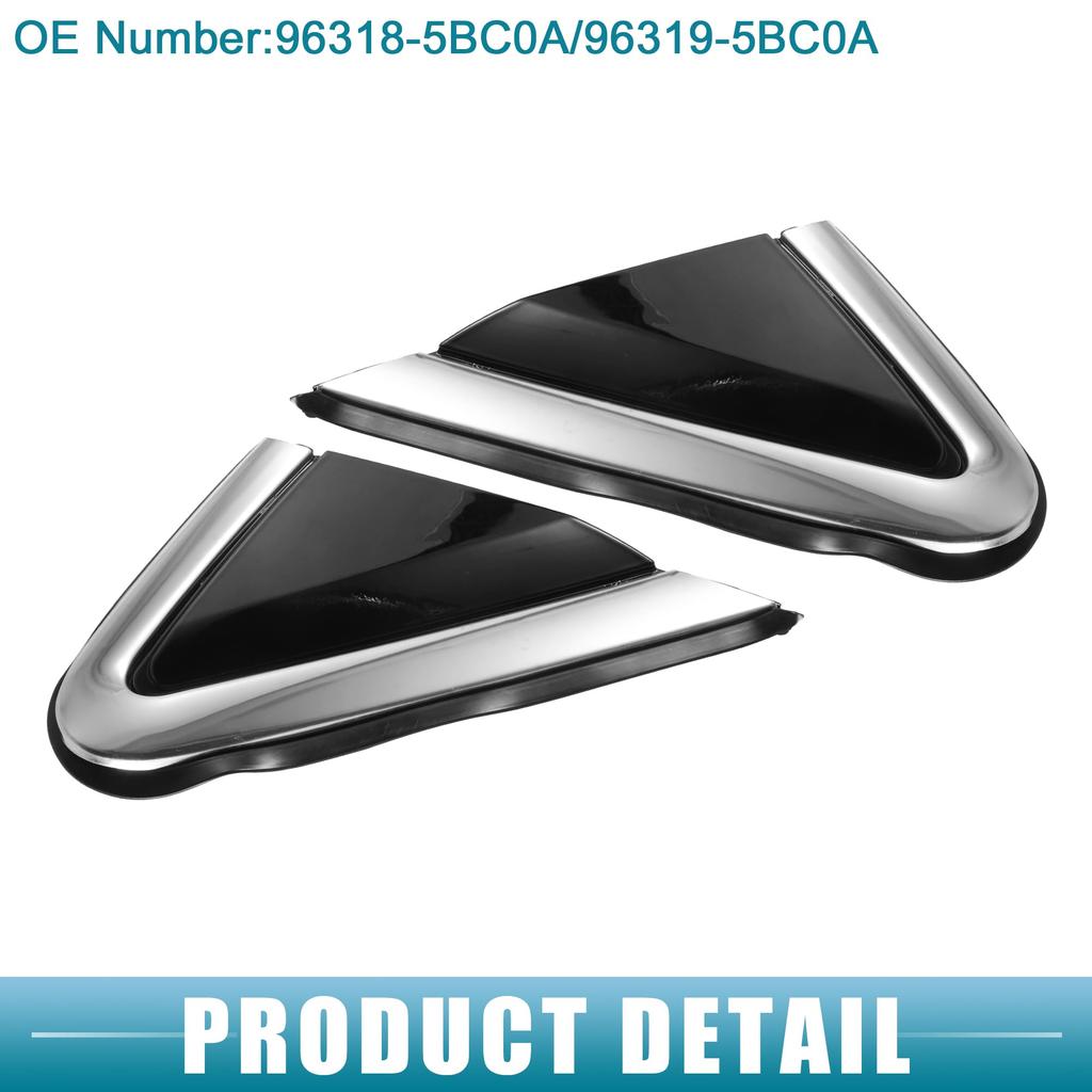 ABSOPRO Front Left and Right Door Mirror Corner Fender Triangle Cover Trim Rearview Triangle Panel for Nissan Murano 1 Pair (No. 96319-5BC0A) 15-18