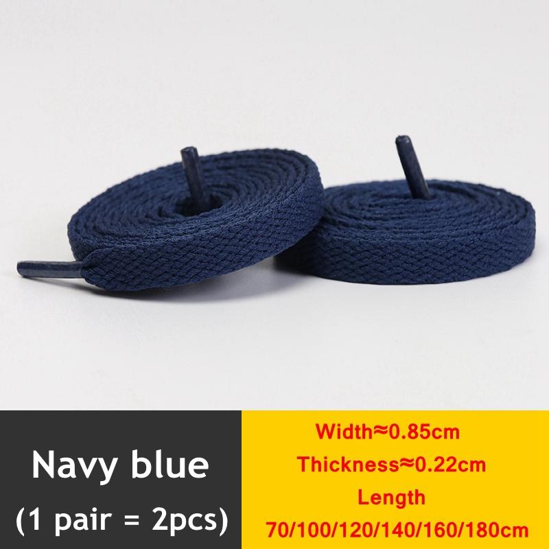 1 Pair New Black White Shoe Laces / AF1 Shoelaces Flat Thicken Weave Craft Off High-top Sneaker Shoelace Accessories 25 Colors
