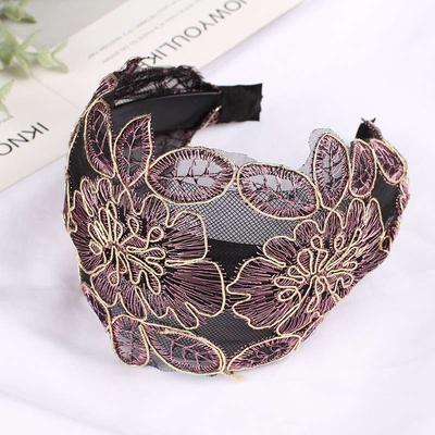 Toothed Hairpin Lace Hair Fixer Female Wide Edge Headband Cover Gray Hair