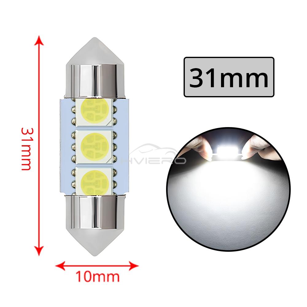 1/2/4/10PCS Auto C5w C10w License Plate LED Dome Festoon Door Lights Car Interior Trunk Reading Ceiling Lamp 5050 31/36/39/41mm