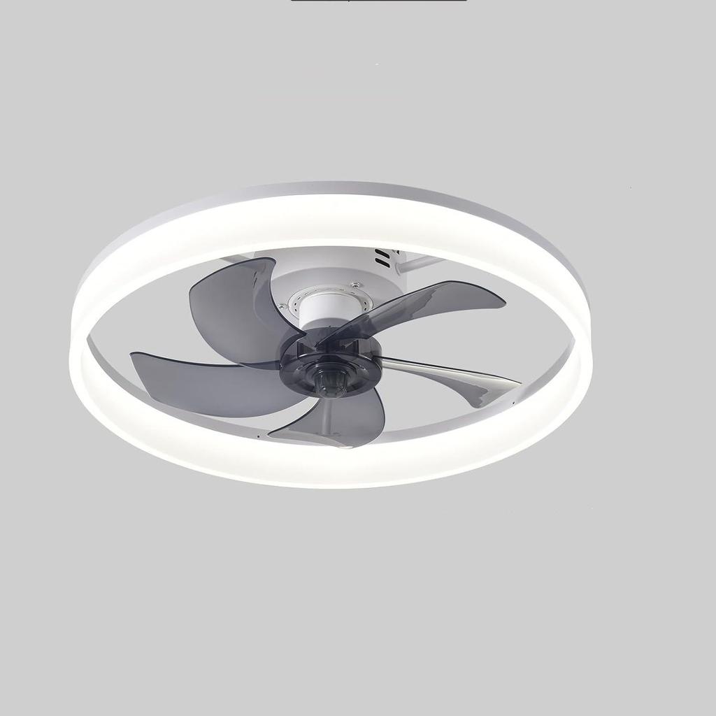 Cross-border Simple Integrated Round Ceiling Fan Light for Bedroom, Restaurant, and Study Room.