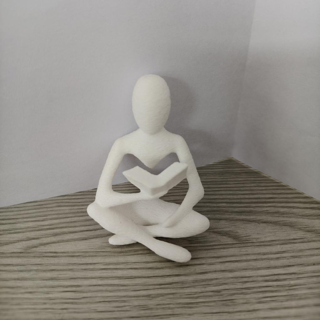 Abstract Reader Statue, Sculpture for Home Decor,