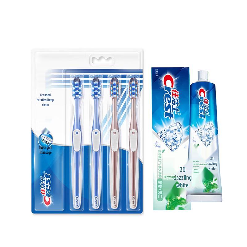 Crest All-in-One Toothbrush & 3D White Toothpaste Bundle