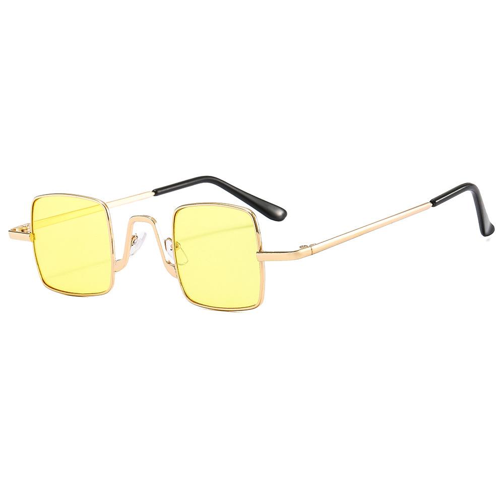 Vintage Square Sunglasses Women Men Retro Brand Mirror Sun Glasses Female Metal Frame Fashion Candy Color  Feminino