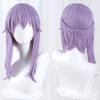 Perucă scurtă Hiiragi Shinoa pentru cosplay, violet deschis, cu împletituri, rezistentă la căldură, păr sintetic, pentru petrecere, anime, peruci + capac pentru perucă