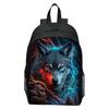 16 Inch Children's Backpack Magic Wolf for Boys, Girls, Primary and Secondary School Students Backpack Kindergarten Backpack