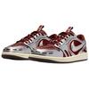 Jordan Air Jordan 1 Low top Vintage Basketball Shoes Women's Silver Red HQ2186-600
