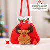 Christmas Eve Gift Tote with Santa, Snowman & Reindeer Design