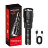 Waterproof Outdoor Telescopic Focus Flashlight with Digital Power Display 90/50
