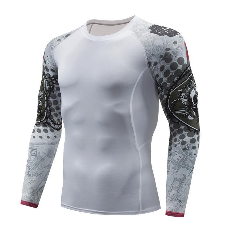 Herren Quick-Dry Langarm Sportstrumpfhose & Trainingsshirt