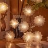 1.5M 10 LED Fiber Optic Fairy Light Battery-operated Garland Christmas Decoration Party Home Decor Flowers String Lights