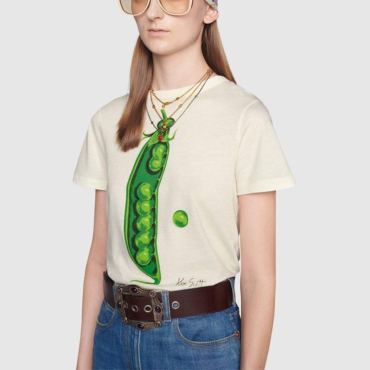 Gucci Epilogue Collection FW20 T Shirt Women's Ivory White 652000-XJDBM-9095