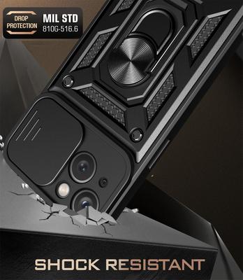 Für iPhone 14 Armor Hybrid Ring für iPhone 14 Rückabdeckung Fundas Halter Handyhülle Kameraobjektiv Schutzhülle