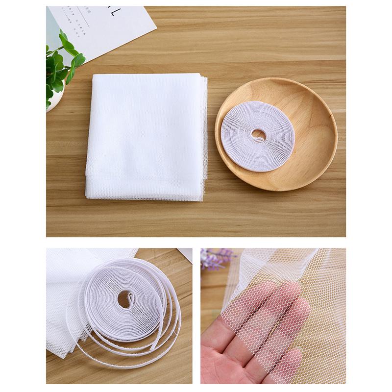 130cm * 150cm plasă de fereastră invizibilă autoadeziv plasă anti-țânțari DIY anti-zburare plasă de fereastră plasă împotriva insectelor draperii uși