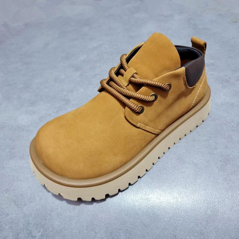 New Trendy Men Leather Shoe Premium Feel Quality Outdoor Casual Shoe Comfortable Breathable Shoes Thick Soled Soft Shoes for Man