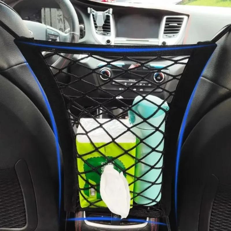 2pcs Storage Bag Pet Car Barrier - Dog Barrier Mesh, Back Seat Guard, Safety Protector Mesh Net, Pet Guard, Dog Safety Barrier